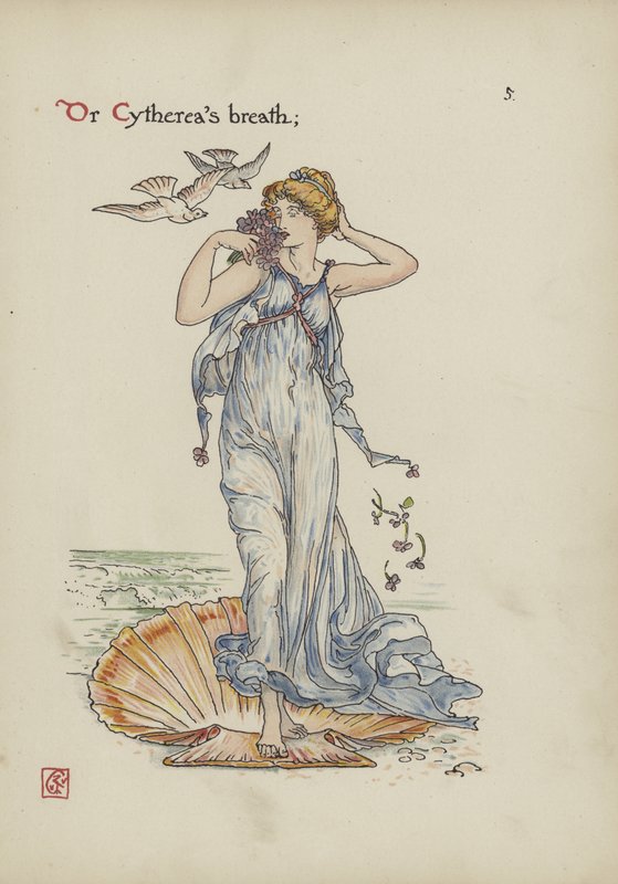 Kwiaty z Ogrodu Szekspira autorstwa Walter Crane