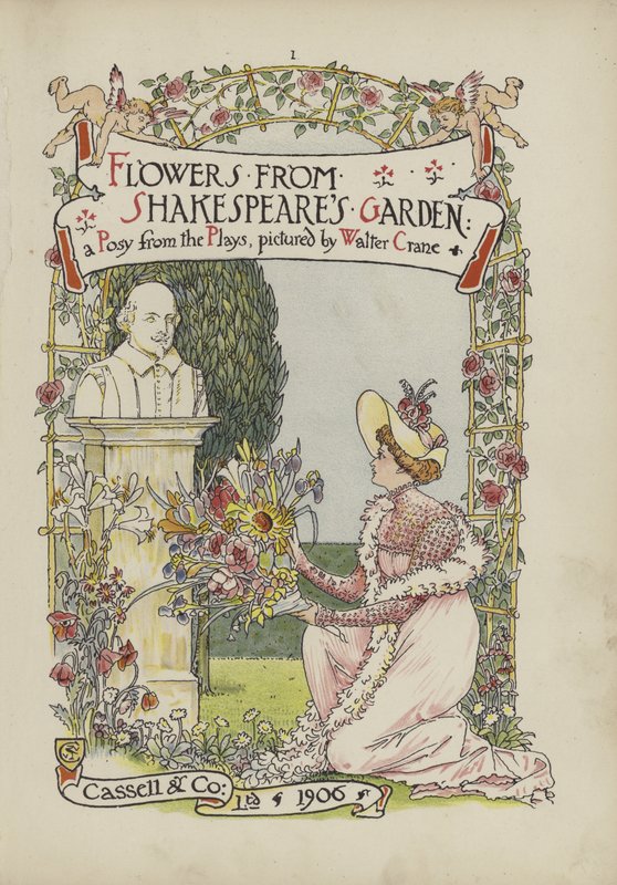 Kwiaty z Ogrodu Szekspira autorstwa Walter Crane