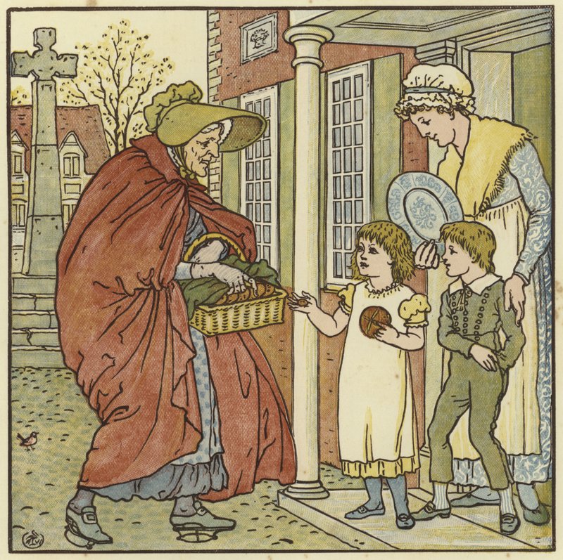 Gorące Bułeczki z Krzyżem autorstwa Walter Crane