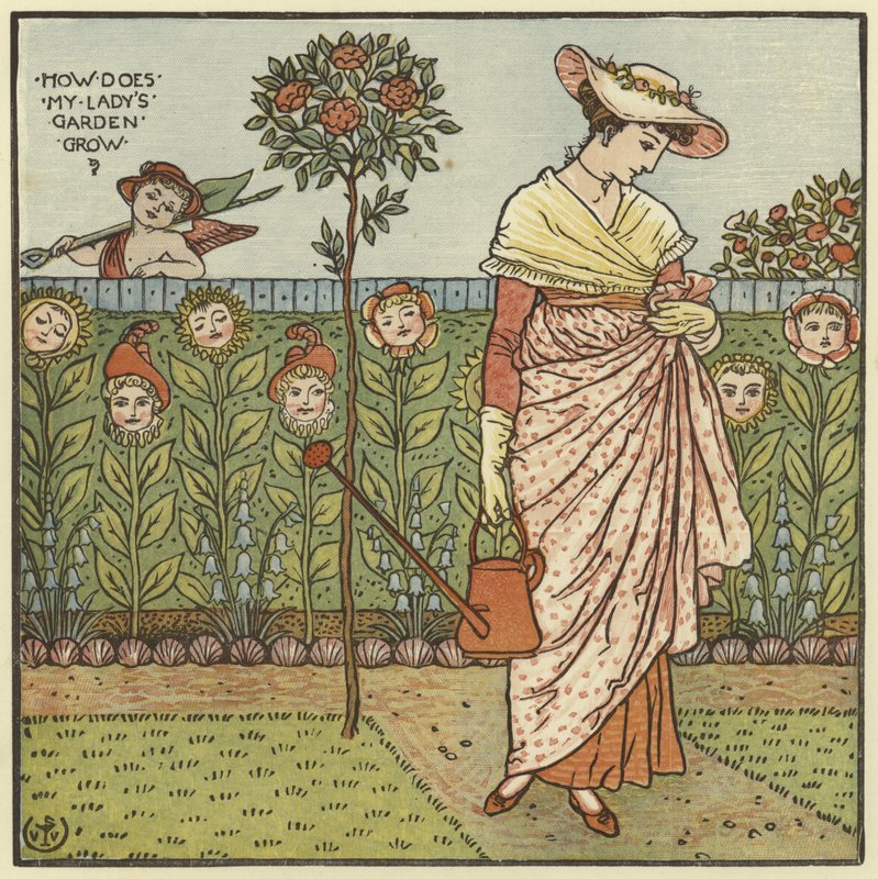 Jak rośnie ogród mojej pani autorstwa Walter Crane