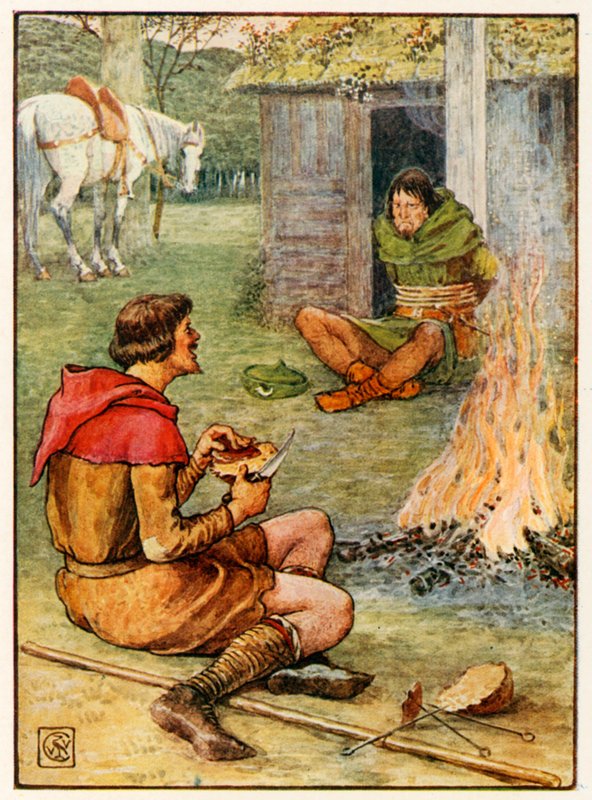 Mały Janek i Leśnik autorstwa Walter Crane