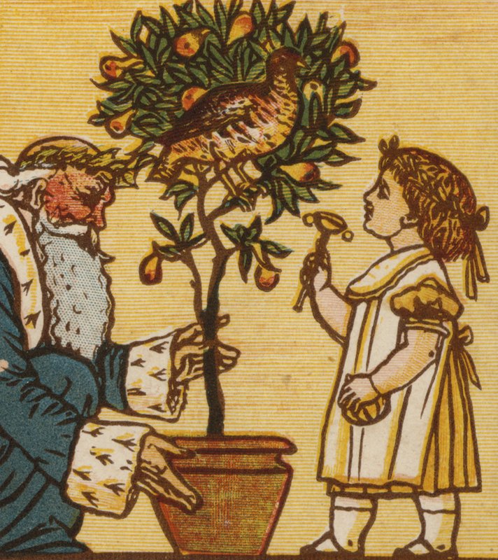 Kuropatwa na gruszy (kolor lito) autorstwa Walter Crane