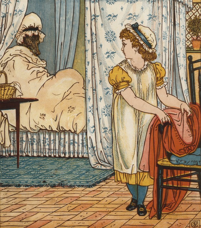 Czerwony Kapturek (kolor lito) autorstwa Walter Crane