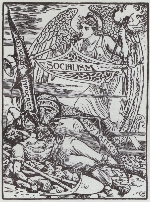 Kapitalistyczny wampir (lito) autorstwa Walter Crane