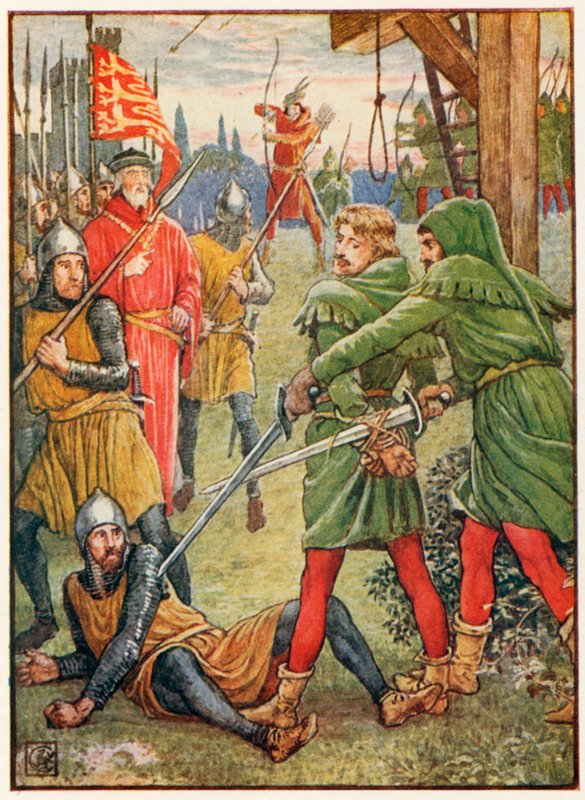 Uratowanie Willa Stutley autorstwa Walter Crane