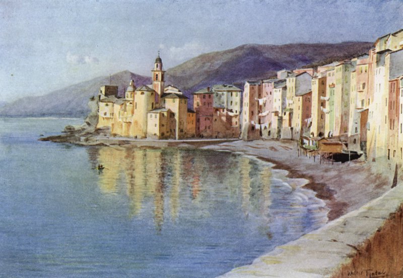 Camogli, Włochy (kolor lito) autorstwa Walter Frederick Roofe Tyndale