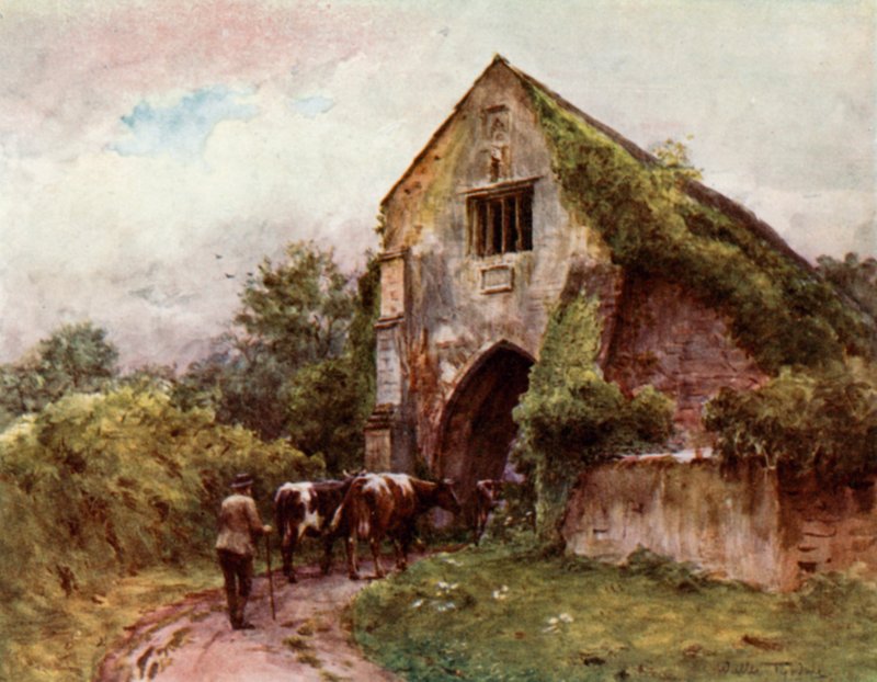 Brama wejściowa, opactwo Cleeve autorstwa Walter Frederick Roofe Tyndale