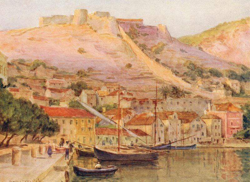 Lesina (litografia kolorowa) autorstwa Walter Frederick Roofe Tyndale