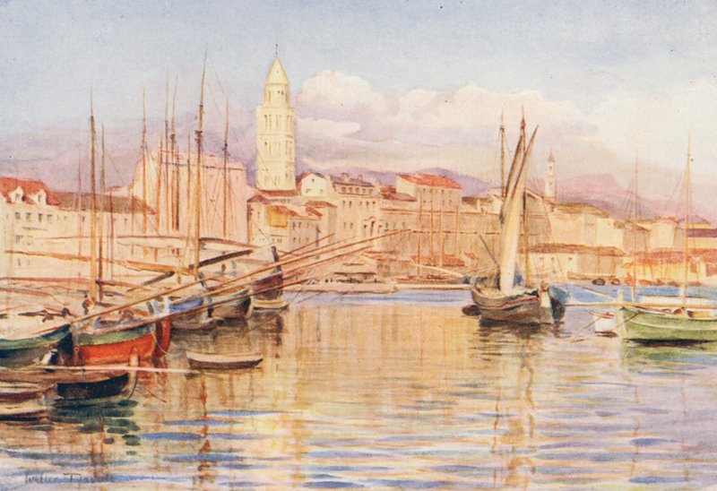 Spalato (druk kolorowy) autorstwa Walter Frederick Roofe Tyndale