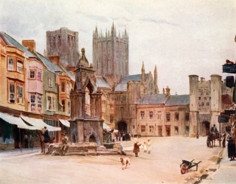 Rynek, Wells (kolor lito) autorstwa Walter Frederick Roofe Tyndale