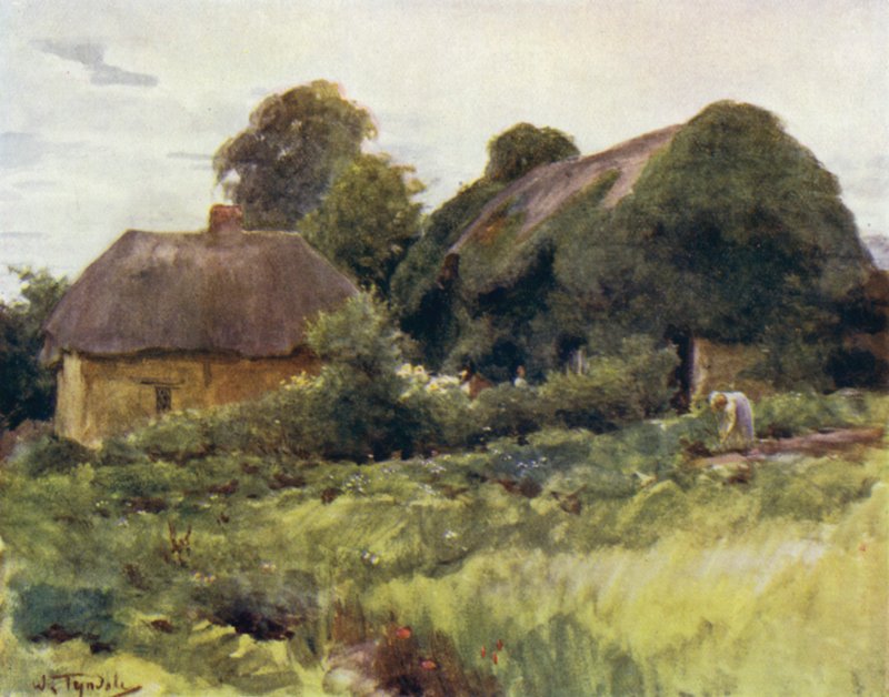 The New Forest: Chata na kołysaniu (kolor lito) autorstwa Walter Frederick Roofe Tyndale