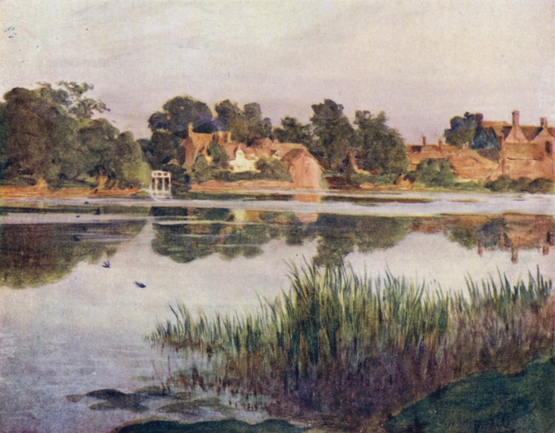 Nowy Las: Beaulieu Mill (kolor lito) autorstwa Walter Frederick Roofe Tyndale
