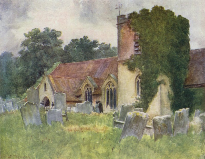 Nowy Las: Boldre Church (kolor lito) autorstwa Walter Frederick Roofe Tyndale