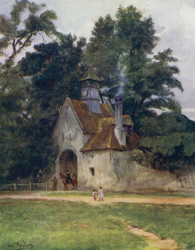 Nowy Las: Brama, Pałac Beaulieu (kolor lito) autorstwa Walter Frederick Roofe Tyndale