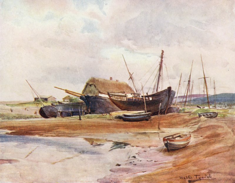 Wessex: Wessex haven (kolorowa litografia) autorstwa Walter Frederick Roofe Tyndale