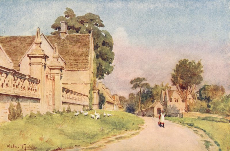 Wessex: Claverton Manor, niedaleko Bath (kolorowa litografia) autorstwa Walter Frederick Roofe Tyndale