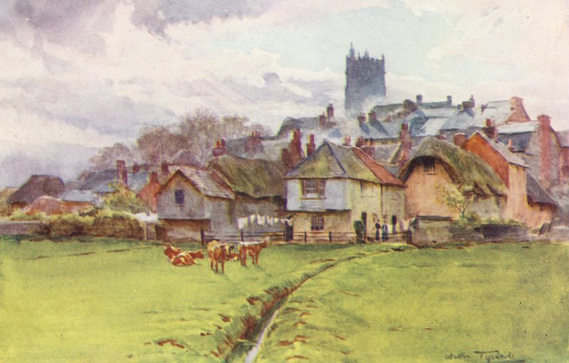 Wessex: Fordington, Dorchester (druk kolorowy) autorstwa Walter Frederick Roofe Tyndale