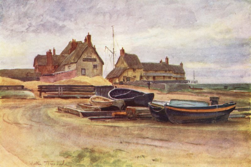 Wessex: The Bridport Arms (kolorowa litografia) autorstwa Walter Frederick Roofe Tyndale