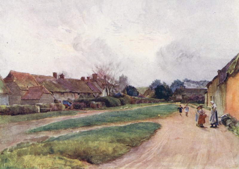 Wessex: Wełna (kolorowa litografia) autorstwa Walter Frederick Roofe Tyndale