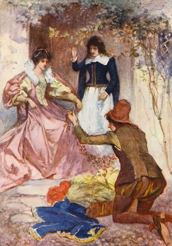 Ilustracja do Kenilworth autorstwa Sir Waltera Scotta (kolorowa litografia) autorstwa Walter Grieve