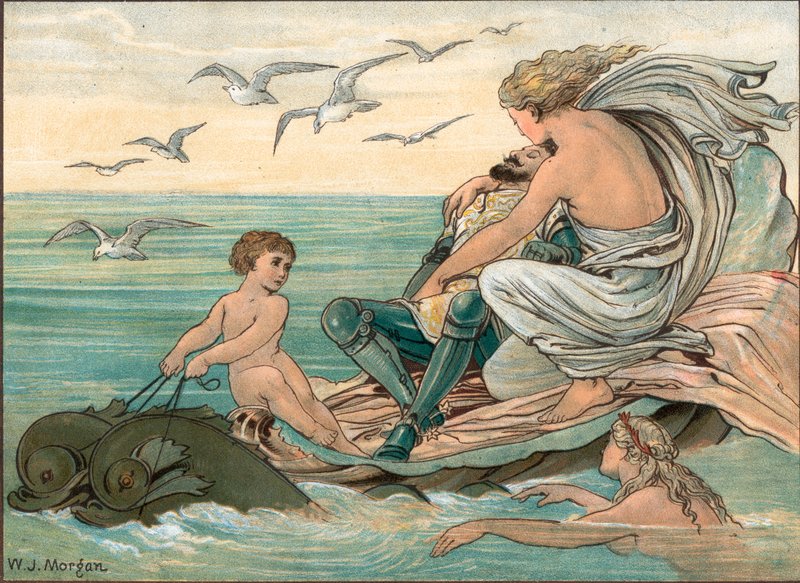 Cymoent i Marinell autorstwa Walter Jenks Morgan