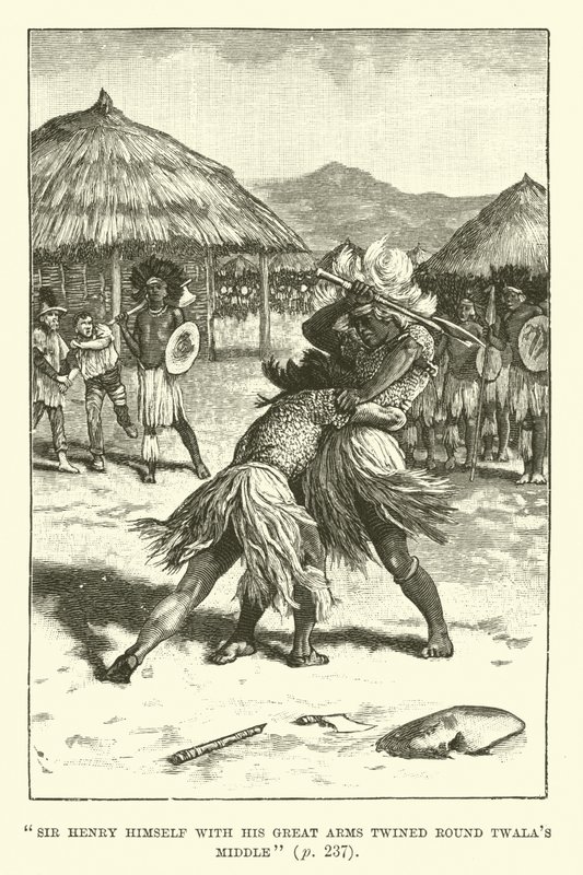 Ilustracja do Kopalni Króla Salomona autorstwa H Rider Haggard autorstwa Walter Paget