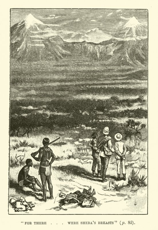 Ilustracja do Kopalni Króla Salomona autorstwa H Rider Haggard autorstwa Walter Paget