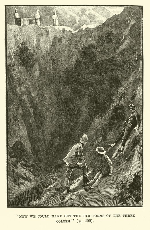 Ilustracja do Kopalni Króla Salomona autorstwa H Rider Haggard autorstwa Walter Paget