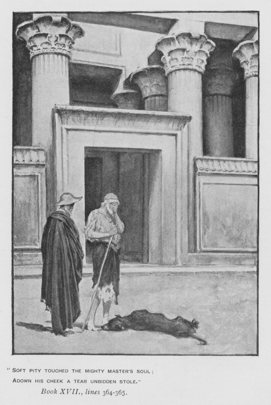 Ilustracja do Papieskiej Odysei Homera (lito) autorstwa Walter Paget