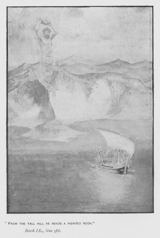 Ilustracja do Papieskiej Odysei Homera (lito) autorstwa Walter Paget