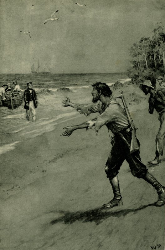 Koniec podróży Edwarda Johna Eyre autorstwa Walter Paget