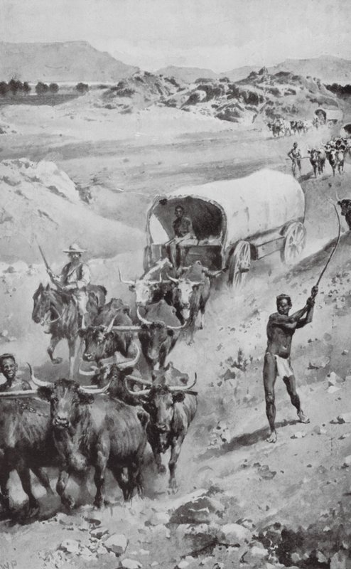 Wielka wyprawa burska do Natalu w latach 1835-36 (litografia) autorstwa Walter Paget