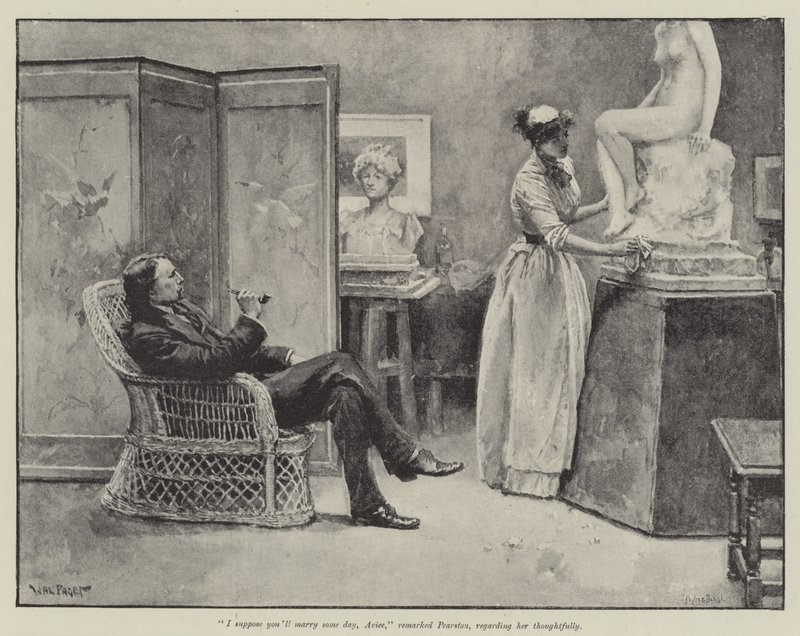 W pogoni za dobrze ukochaną — Thomas Hardy autorstwa Walter Paget
