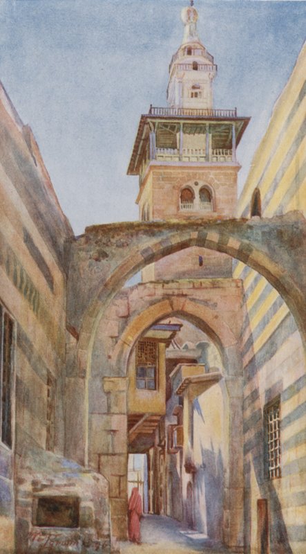 Minaret Oblubienicy, Damaszek autorstwa Walter Spencer Stanhope Tyrwhitt
