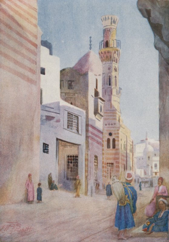 Meczety w szariacie Bab-el-Wazir, Kair autorstwa Walter Spencer Stanhope Tyrwhitt