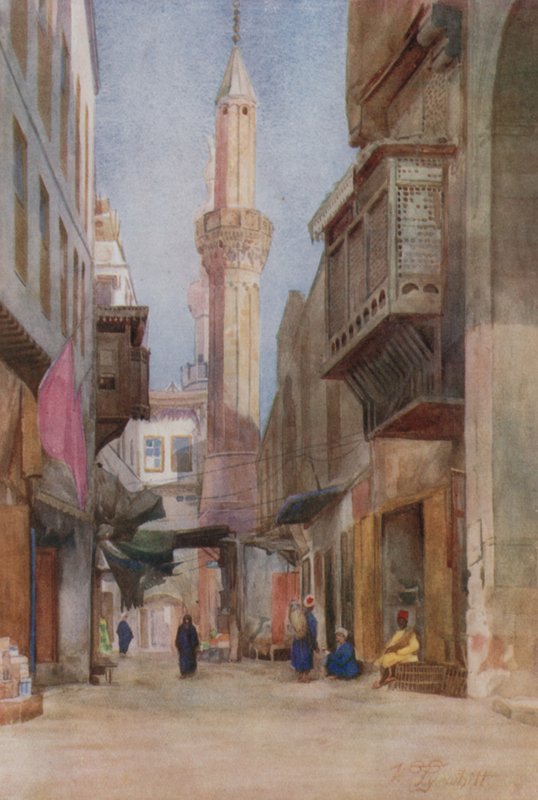 Sharia-el-Azhar, Kair autorstwa Walter Spencer Stanhope Tyrwhitt