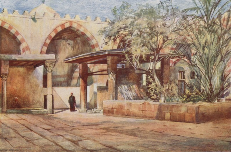 Miejsce prania, meczet Ibrahima Agha autorstwa Walter Spencer Stanhope Tyrwhitt