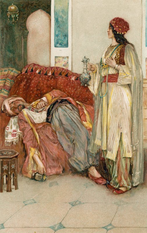 Arabian Nights: Historia Aladyna autorstwa Walter Stanley Paget