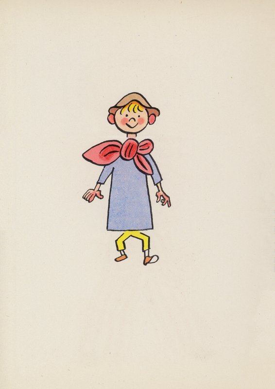Figurki z książek dla dzieci: Tom Thumb (kolorowa litografia) autorstwa Walter Trier