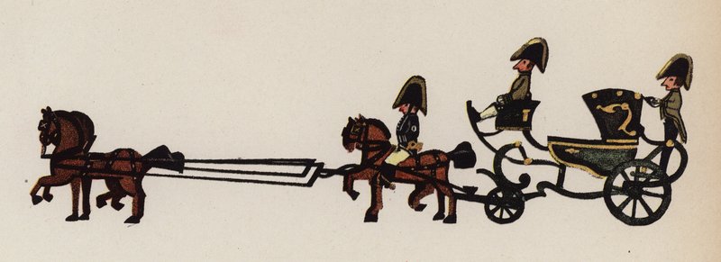 Stara zabawka namalowana przez Waltera Triera (kolorowa litografia) autorstwa Walter Trier