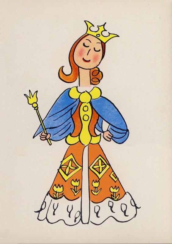 Jeden z szalonych ludzi Waltera Triera (kolorowa litografia) autorstwa Walter Trier