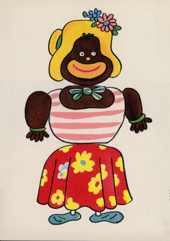 Jeden z szalonych ludzi Waltera Triera (kolorowa litografia) autorstwa Walter Trier