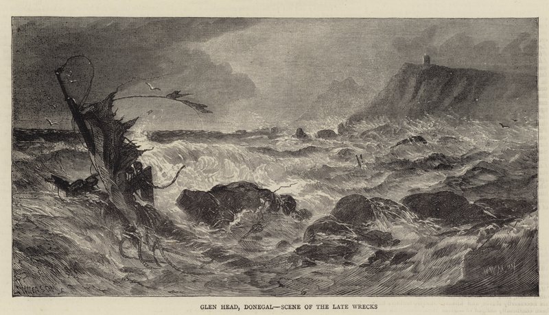 Glen Head, Donegal, Miejsce Późnych Wraków autorstwa Walter William May