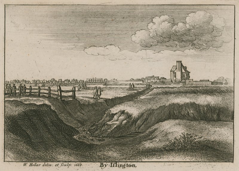 Islington, New River Head autorstwa Wenceslaus Hollar