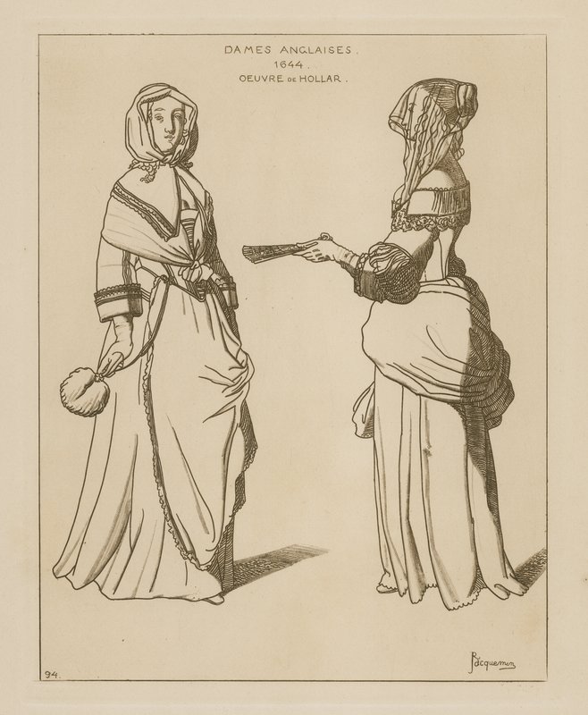 Angielki, 1644 autorstwa Wenceslaus Hollar