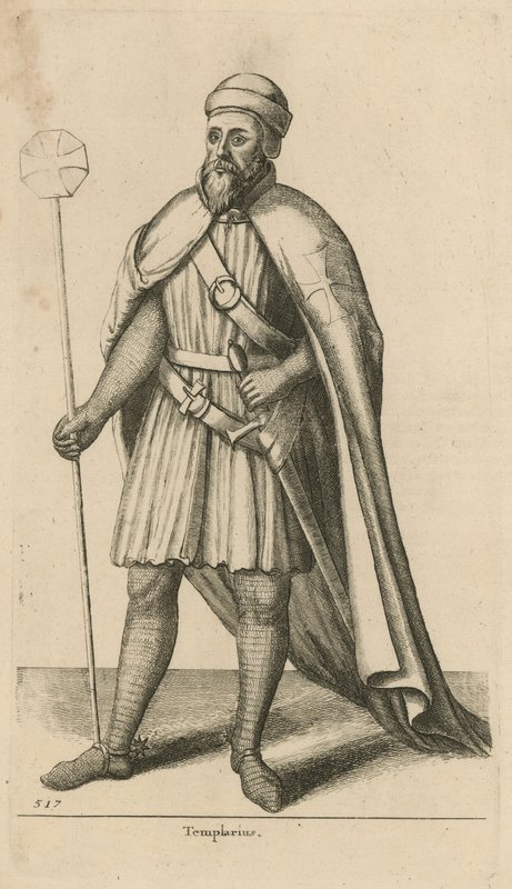 templariusz autorstwa Wenceslaus Hollar