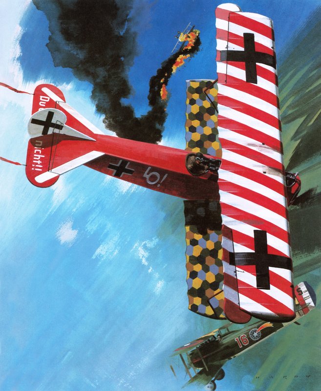 Fokker D VII autorstwa Wilf (20th century) Hardy