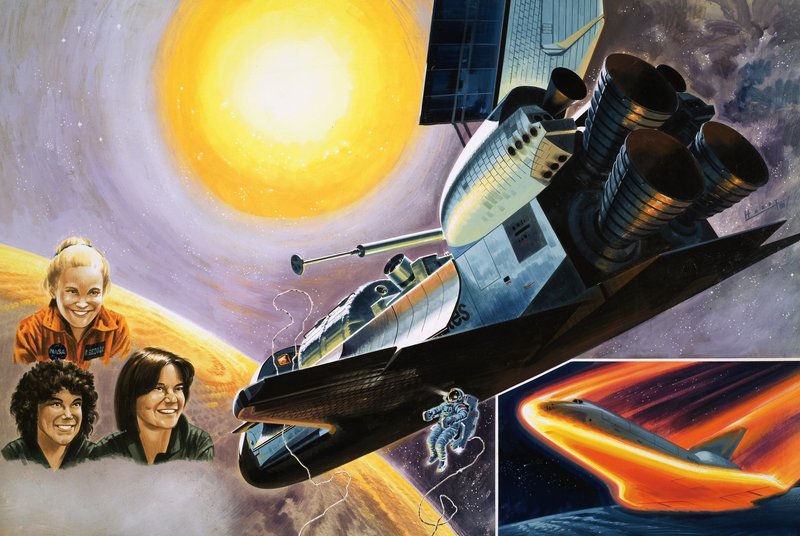 Inside Story: Kobiety, które podbiją kosmos autorstwa Wilf (20th century) Hardy