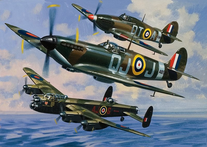 Spitfire (gwasz na papierze) autorstwa Wilf (20th century) Hardy