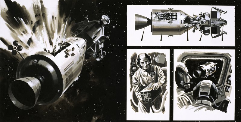 Misja Apollo 13 autorstwa Wilf (20th century) Hardy